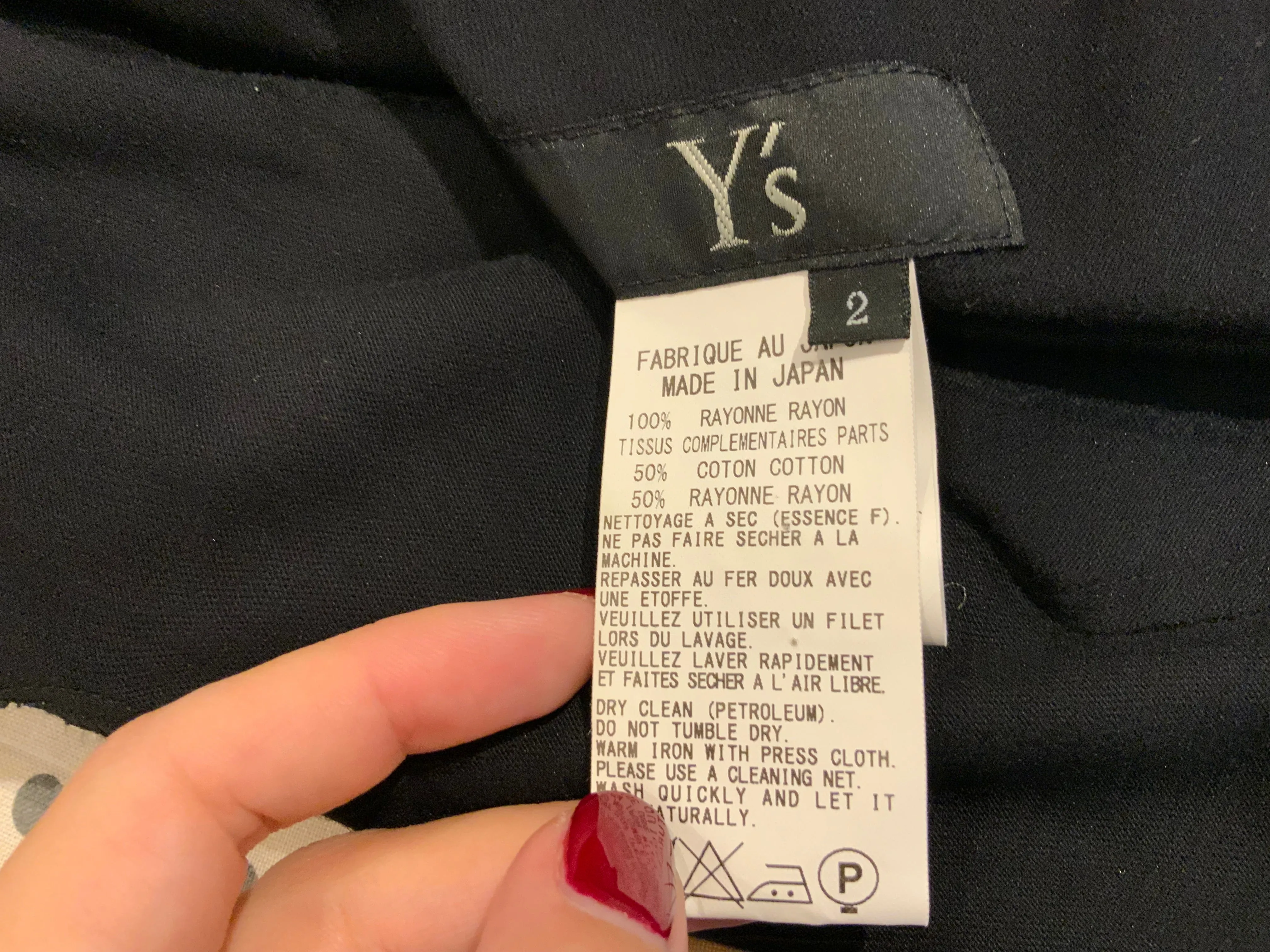 £650 Y's by Yohji Yamamoto Tartan Sweater Dress Size 2 M medium ladies