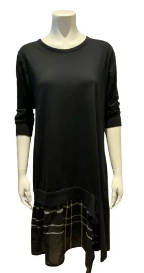 £650 Y's by Yohji Yamamoto Tartan Sweater Dress Size 2 M medium ladies