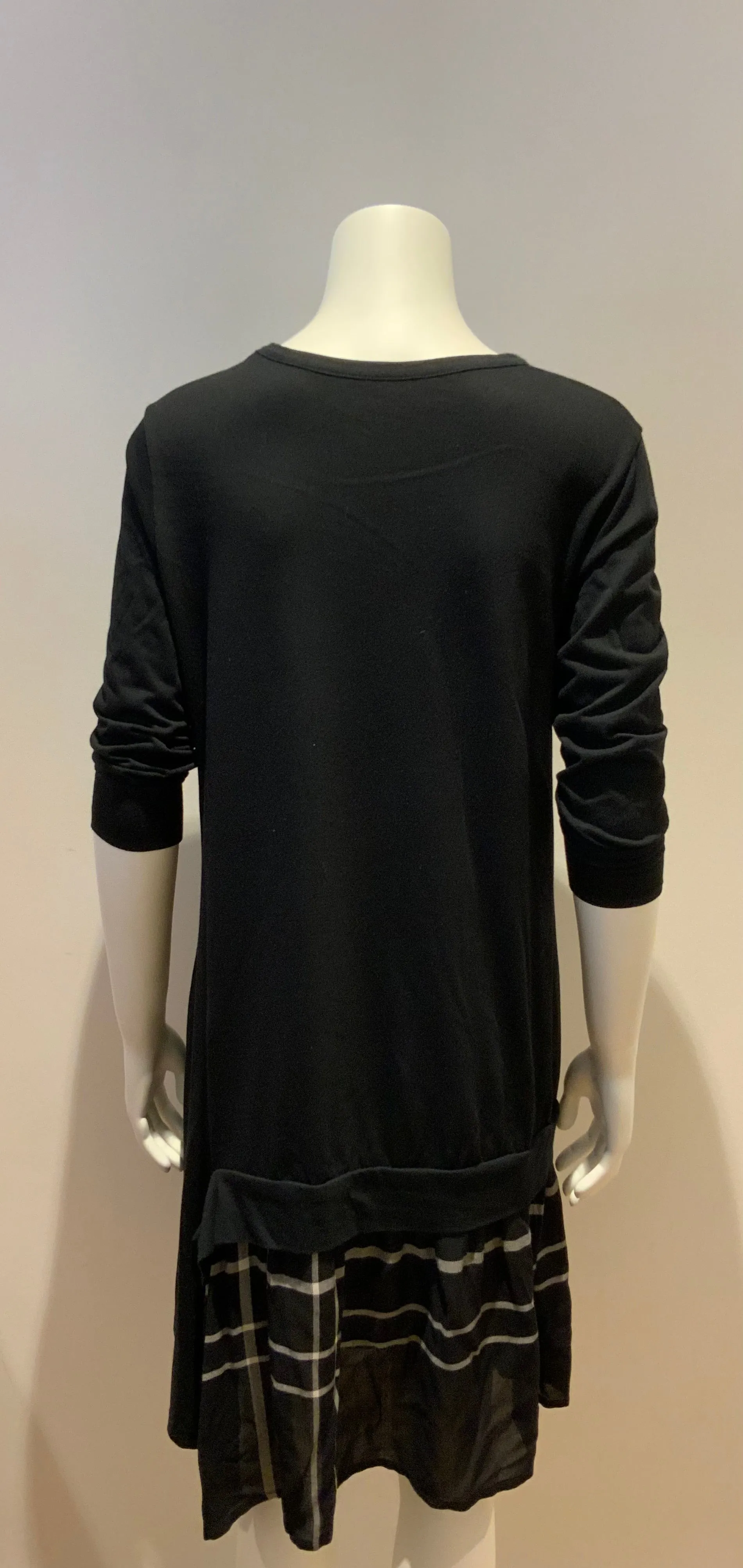 £650 Y's by Yohji Yamamoto Tartan Sweater Dress Size 2 M medium ladies