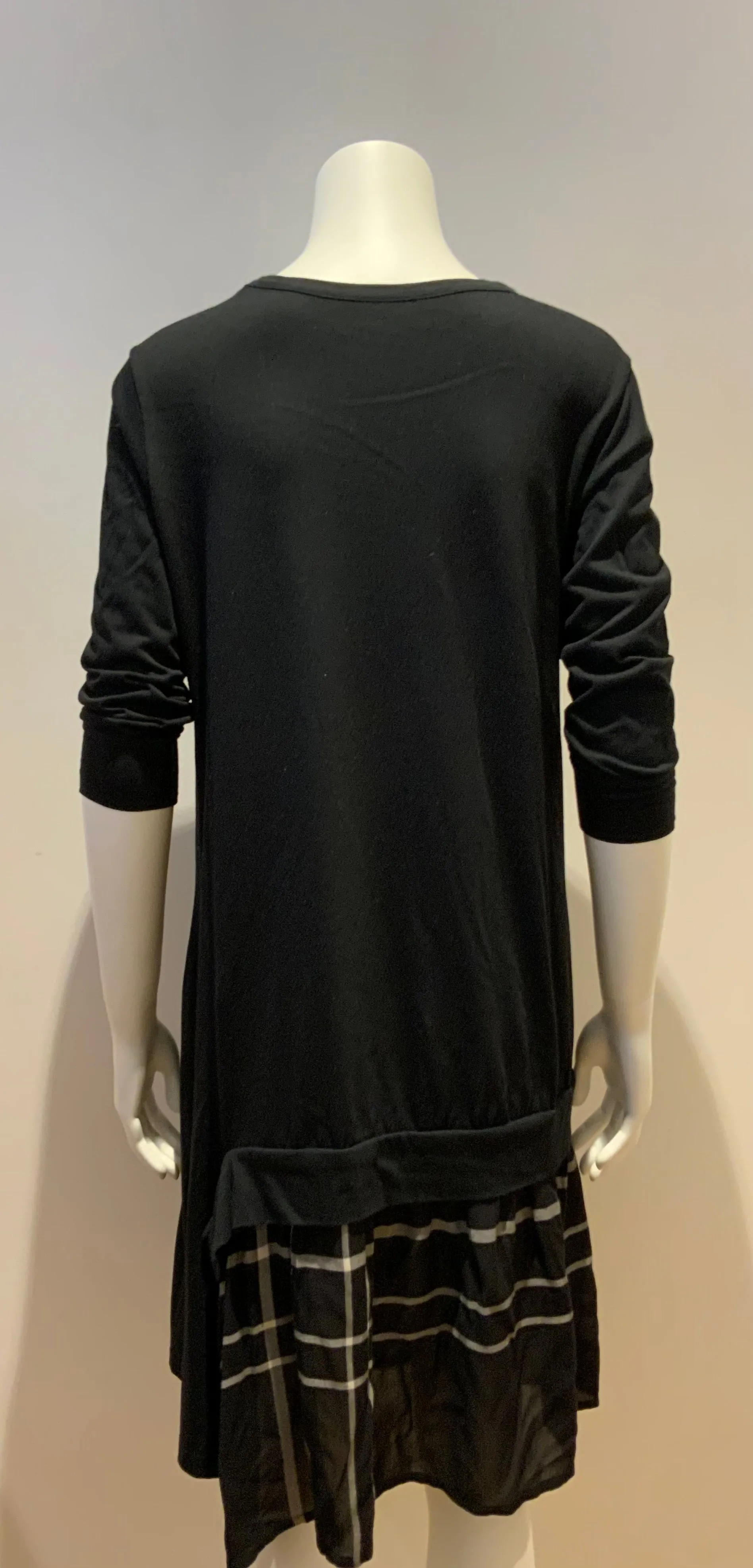 £650 Y's by Yohji Yamamoto Tartan Sweater Dress Size 2 M medium ladies