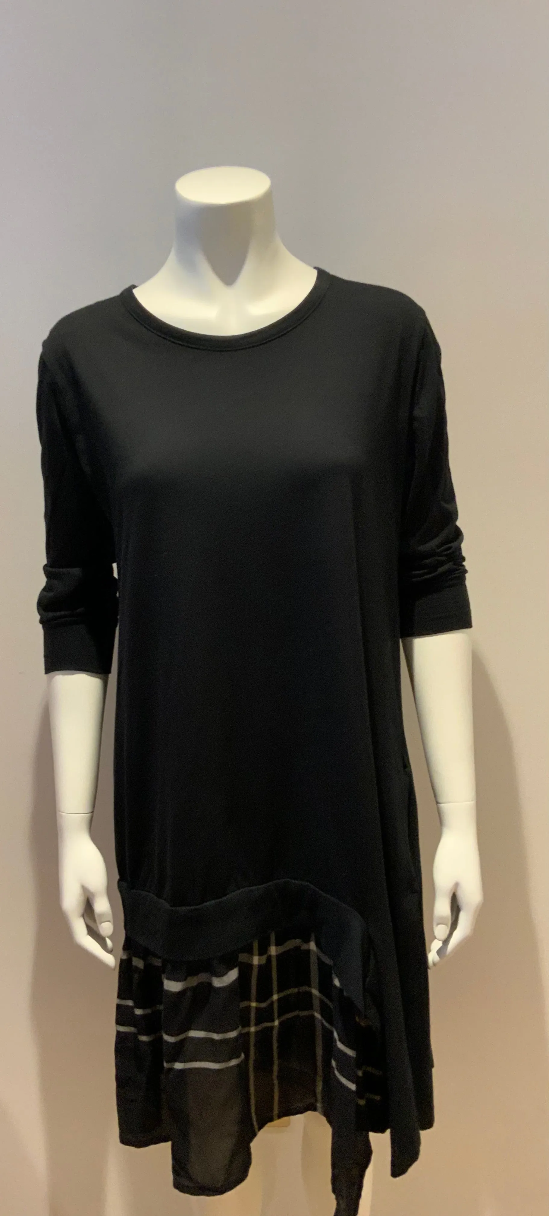 £650 Y's by Yohji Yamamoto Tartan Sweater Dress Size 2 M medium ladies