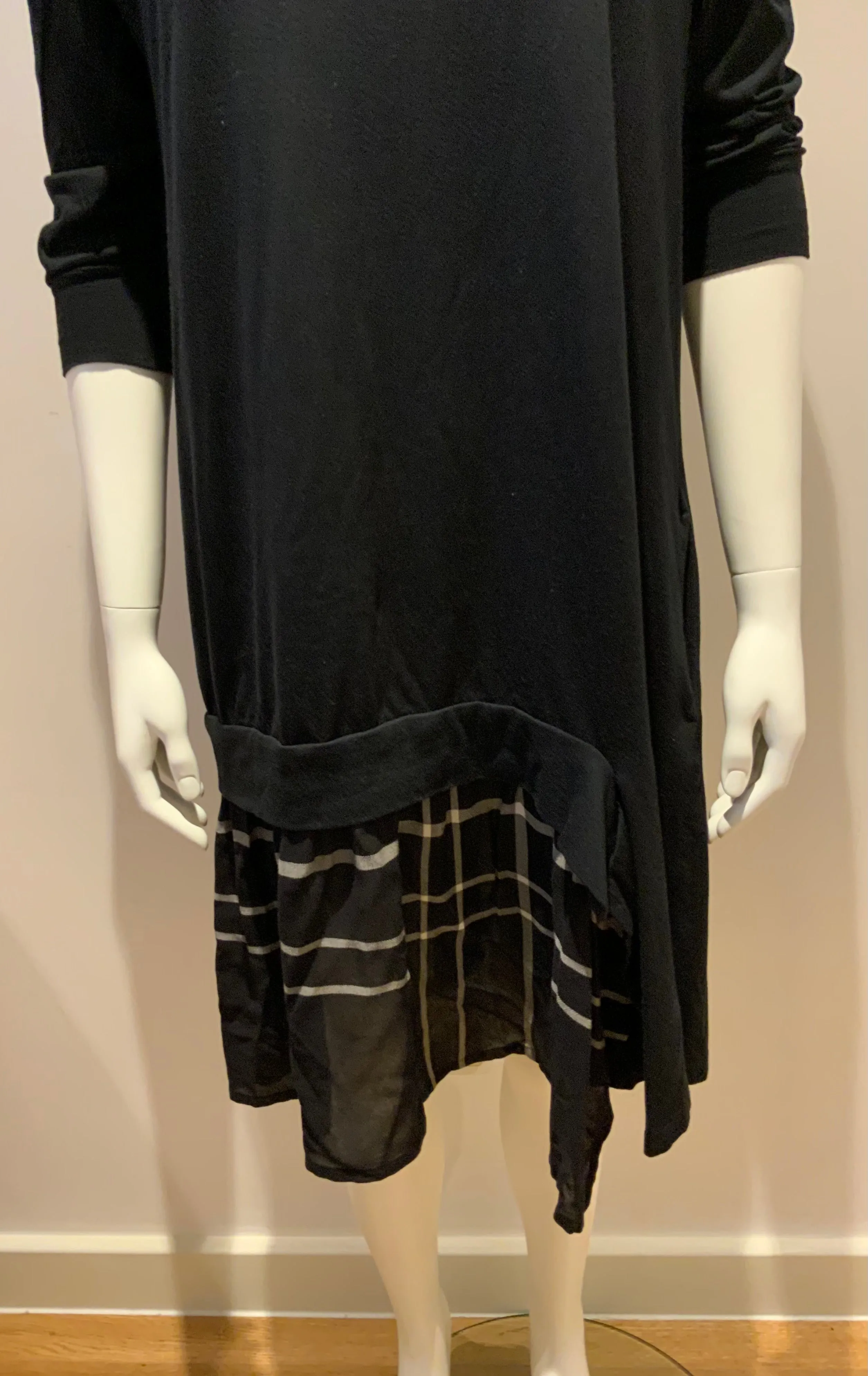 £650 Y's by Yohji Yamamoto Tartan Sweater Dress Size 2 M medium ladies