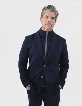 7 Downie Street Navy Men's NEVILLE Sport Coat with Removable Vest Winter Blazer