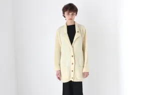80s Cream Pure Wool Oversized Cardigan