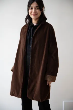 Album di Famiglia | Velvet Long Blazer in Coffee