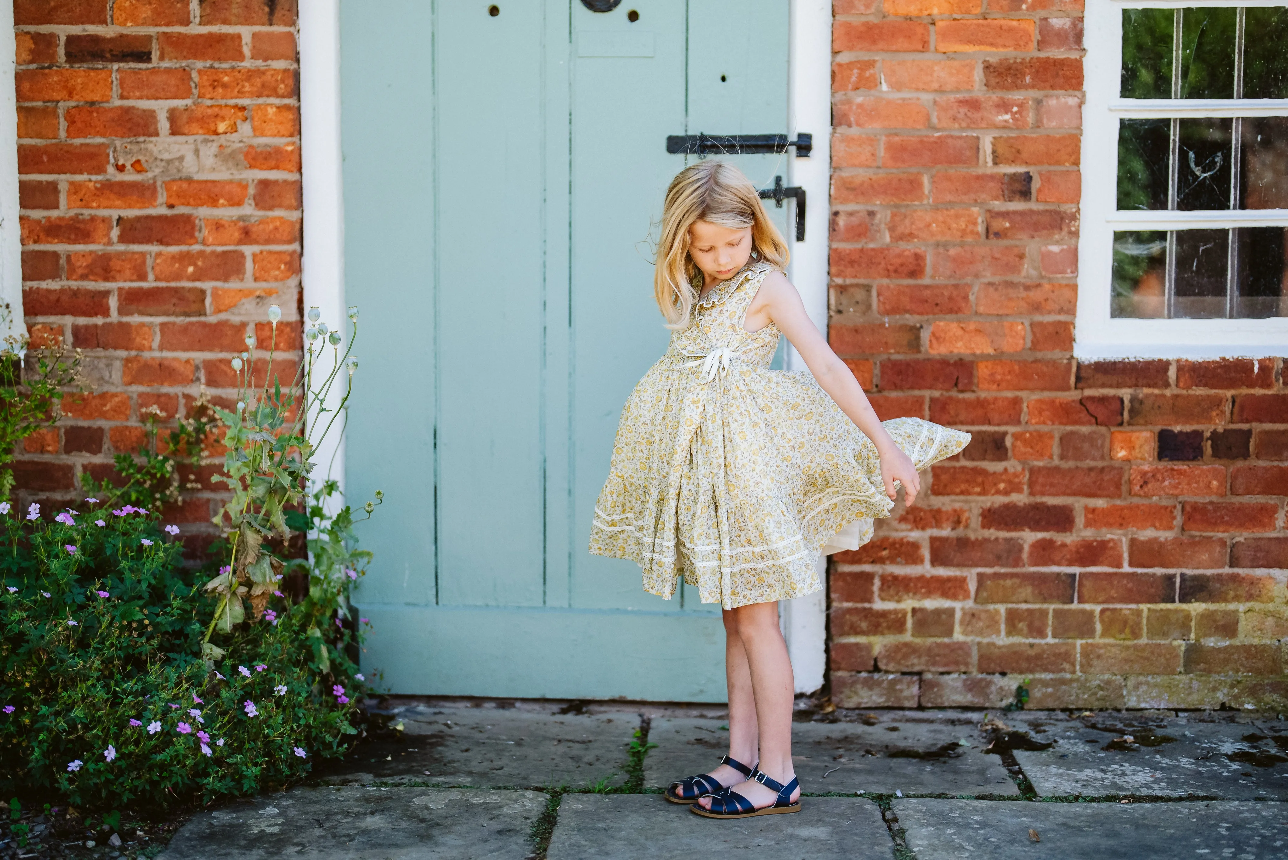 Amel Wrap Dress - Meadow Floral Sherbert