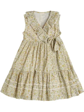 Amel Wrap Dress - Meadow Floral Sherbert