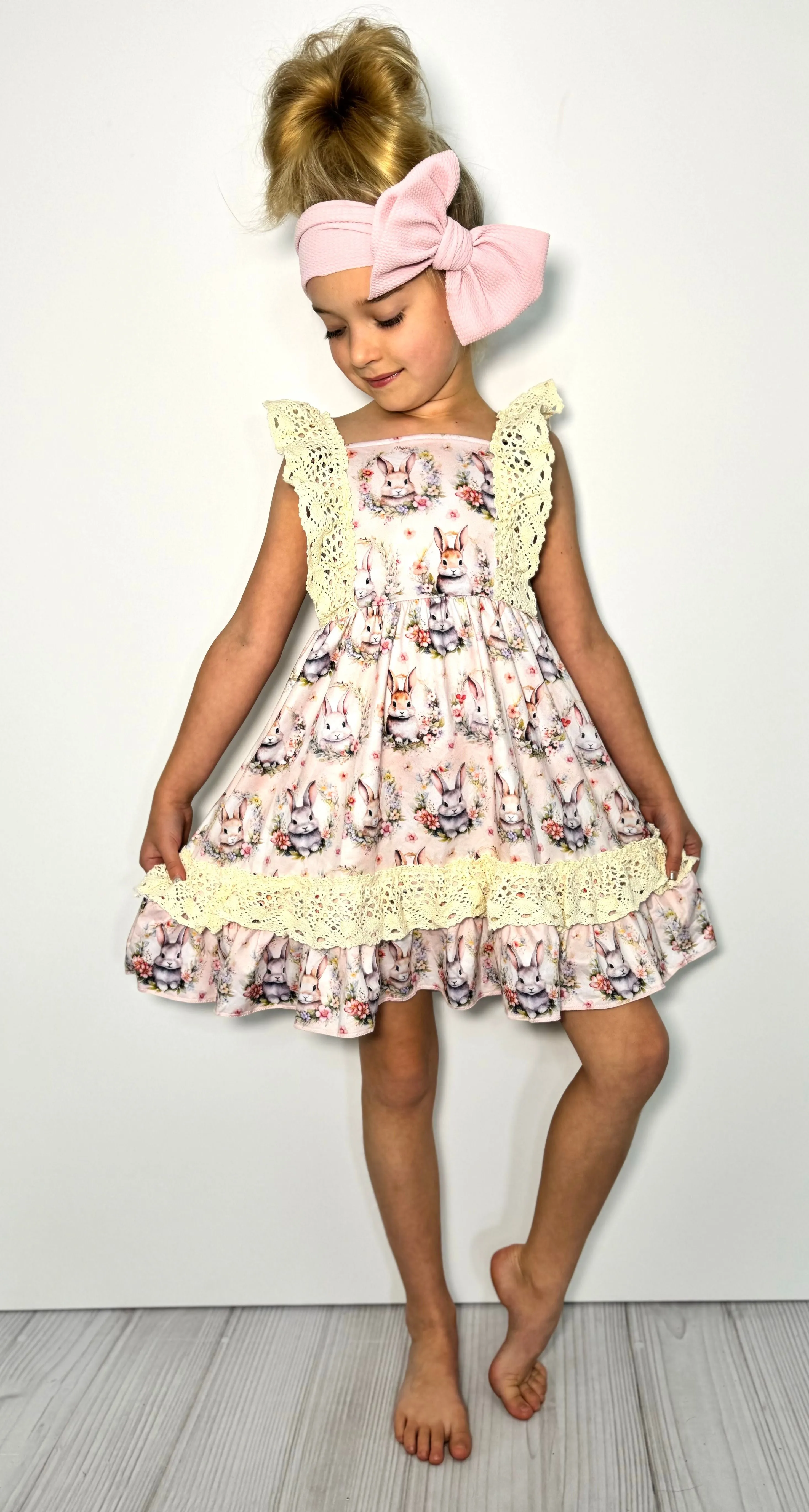 Antique Bunny Romper/Dress
