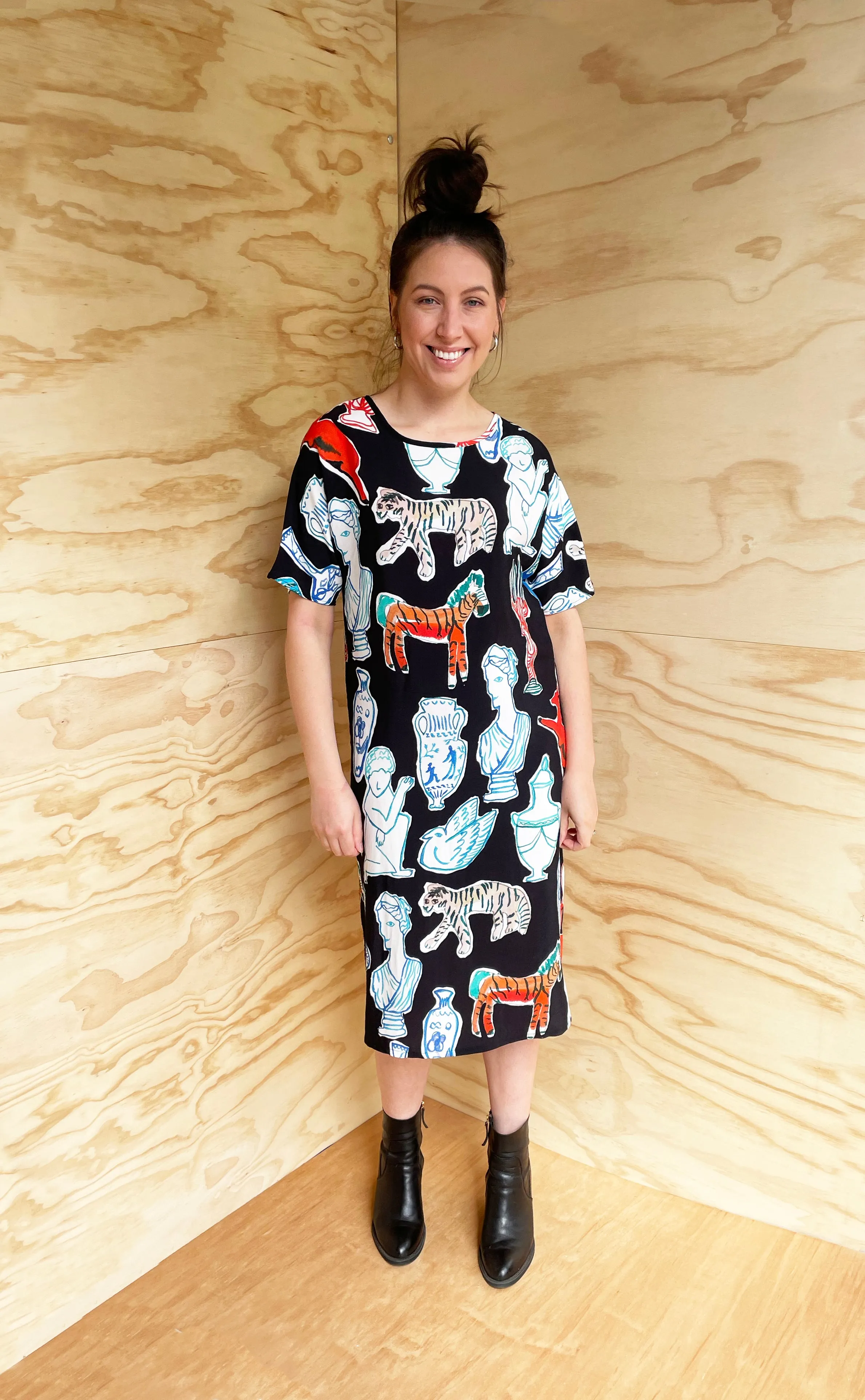 Antique Porcelain Long T-Dress