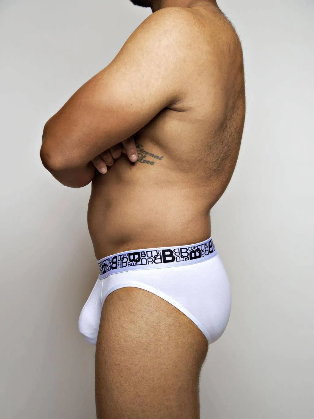 B Logo Classic Brief - White