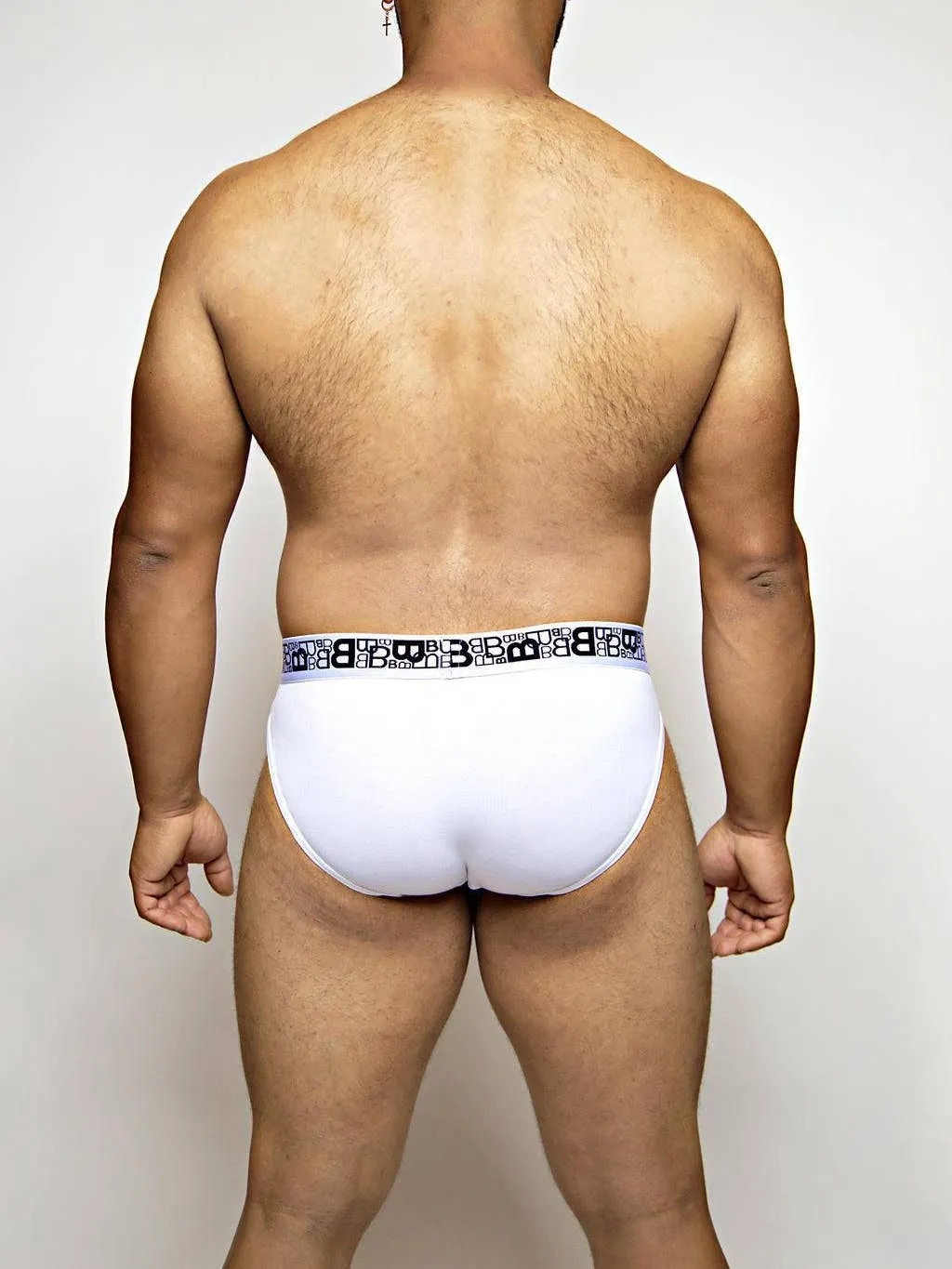 B Logo Classic Brief - White