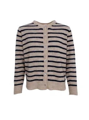 BCDELL striped knit cardigan - Navy