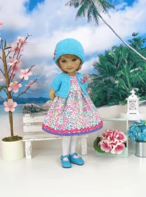 Bright Spring - dress and sweater with shoes for Ruby Red Fashion Friends doll