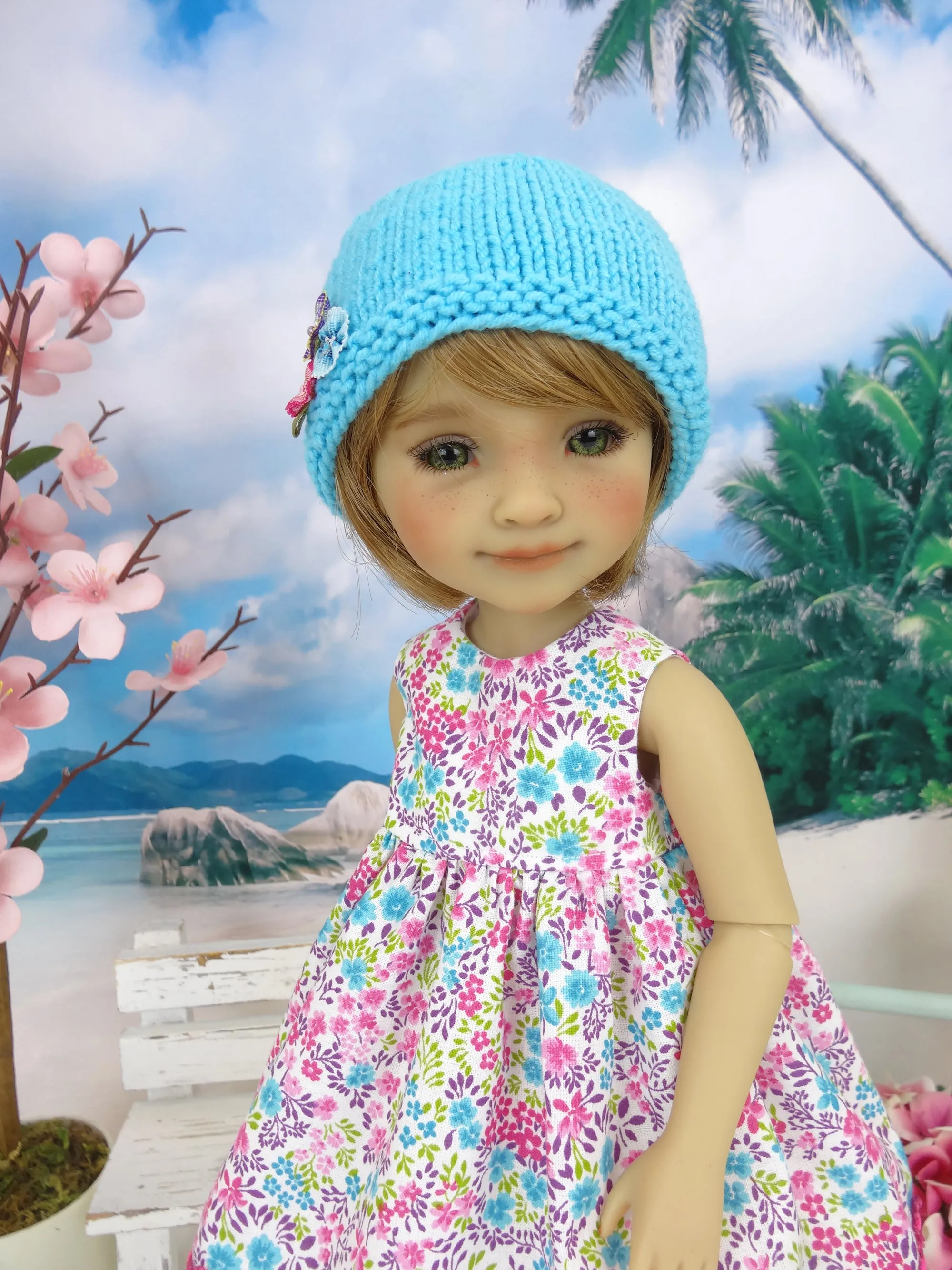 Bright Spring - dress and sweater with shoes for Ruby Red Fashion Friends doll