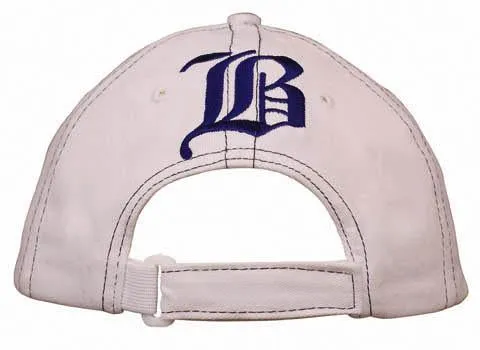 BRUSHED HEAVY COTTON CAP WITH CONTRASTING STITCHING & CROSS STITCHED PEAK