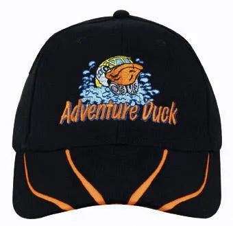 BRUSHED HEAVY COTTON CAP WITH HI VIS LAMINATED TWO TONE PEAK