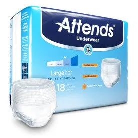 CA/100 - Attends Adult Extra Absorbency Protective Underwear Large 44" - 58"