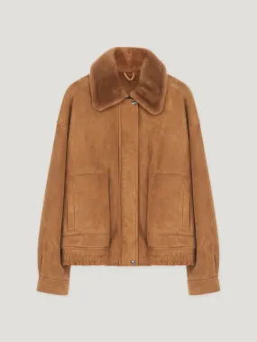 Camel Suede Blouson