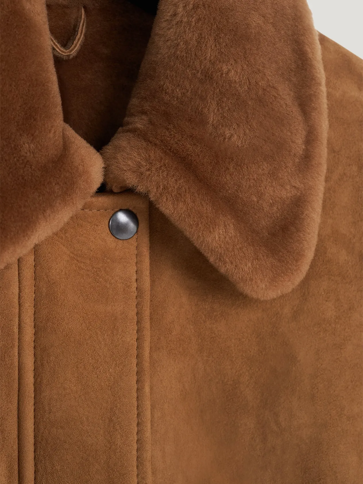 Camel Suede Blouson