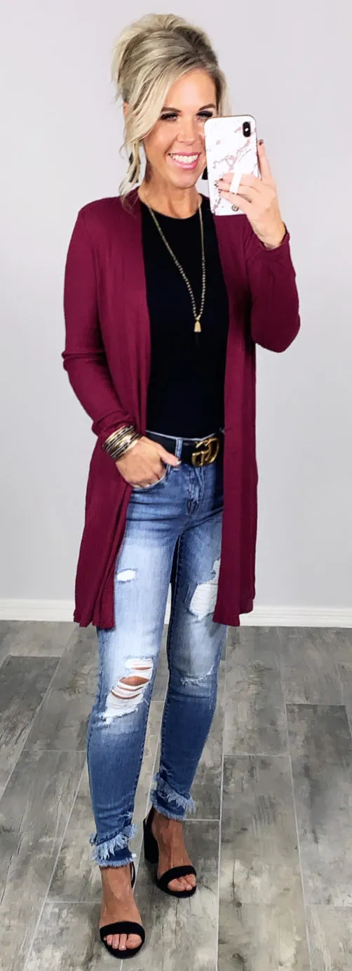 Carefree Days Cardigan - Multiple Colors