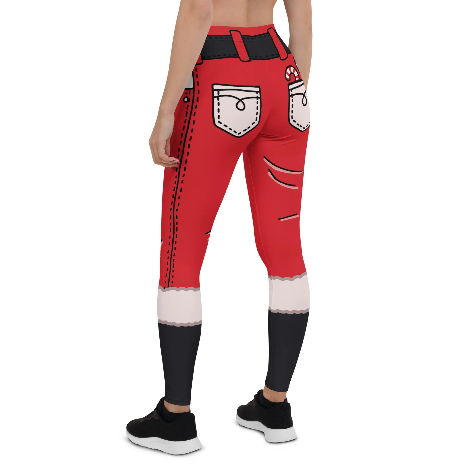 Cartoonized Santa Outfit Leggings