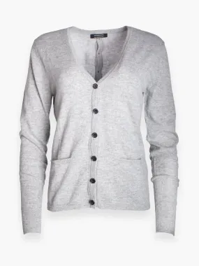Cashmere Cardigan with Back Buttons