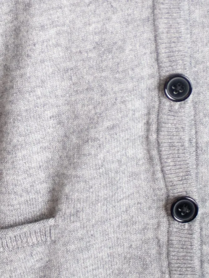 Cashmere Cardigan with Back Buttons
