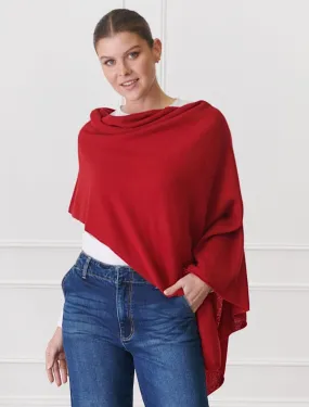 Cashmere Ponchette Rosewood