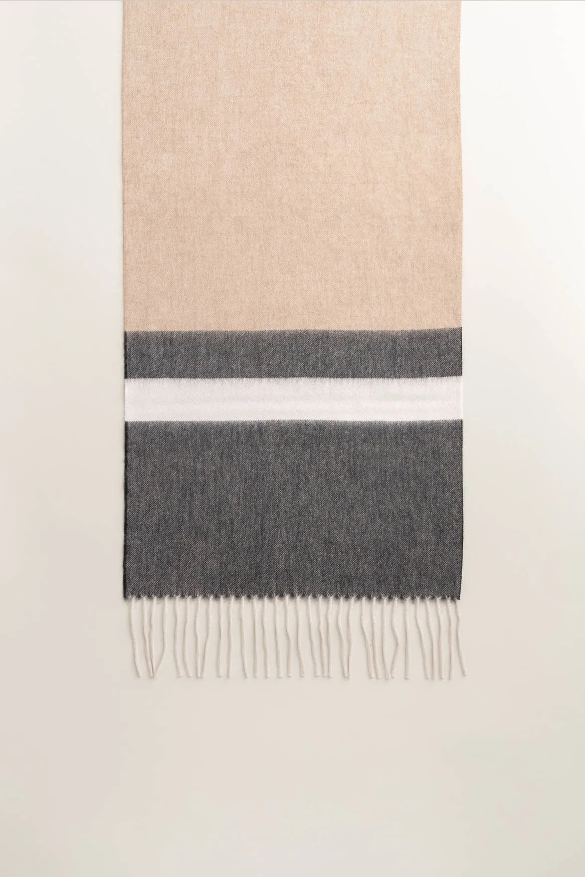 Charcoal/Tan Arran Cantwell Cashmere Stole