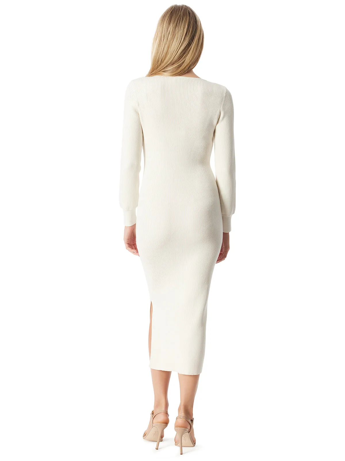 Cheyenne Sweater Dress in Gardenia