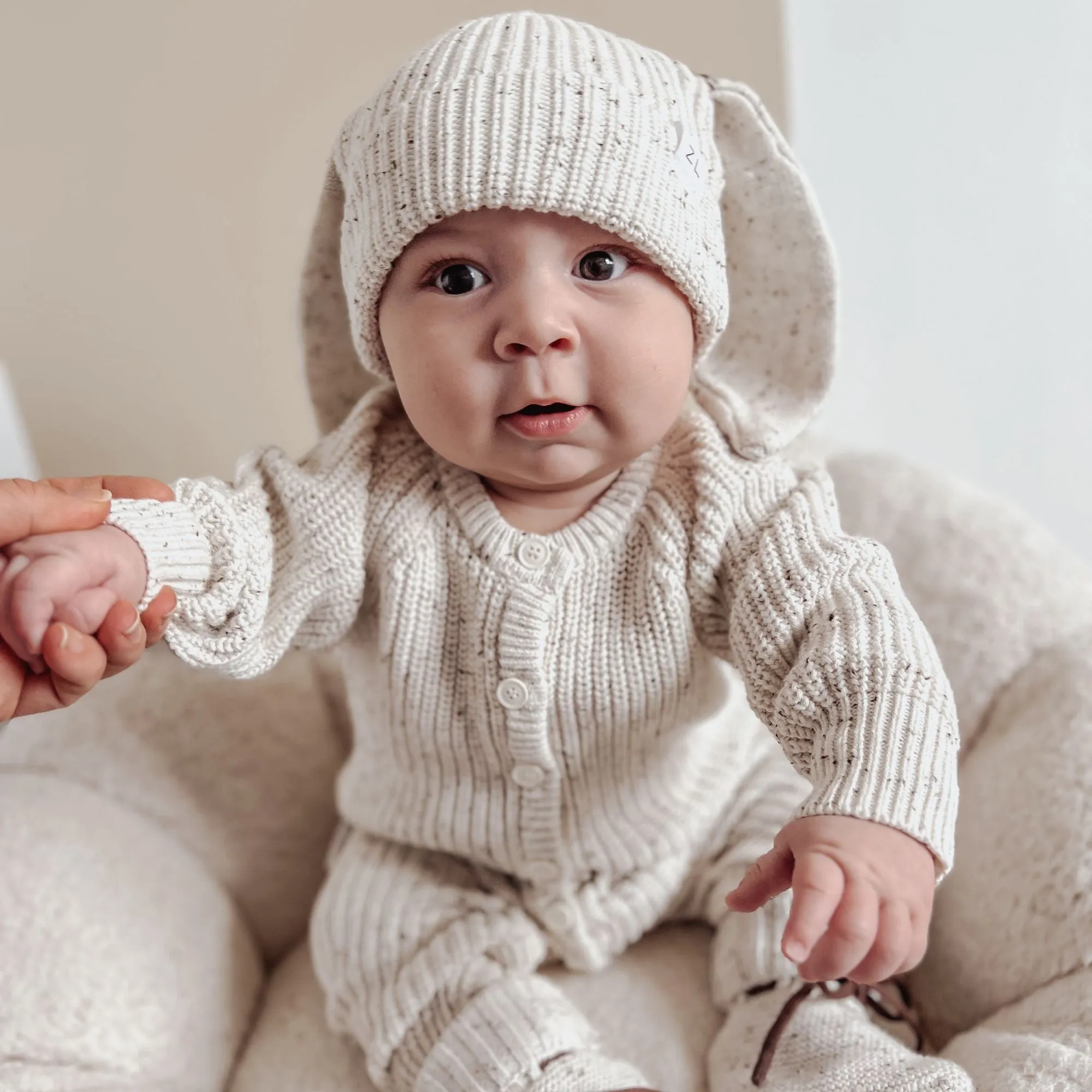 CLASSIC KNIT ROMPER | COCOA FLECK