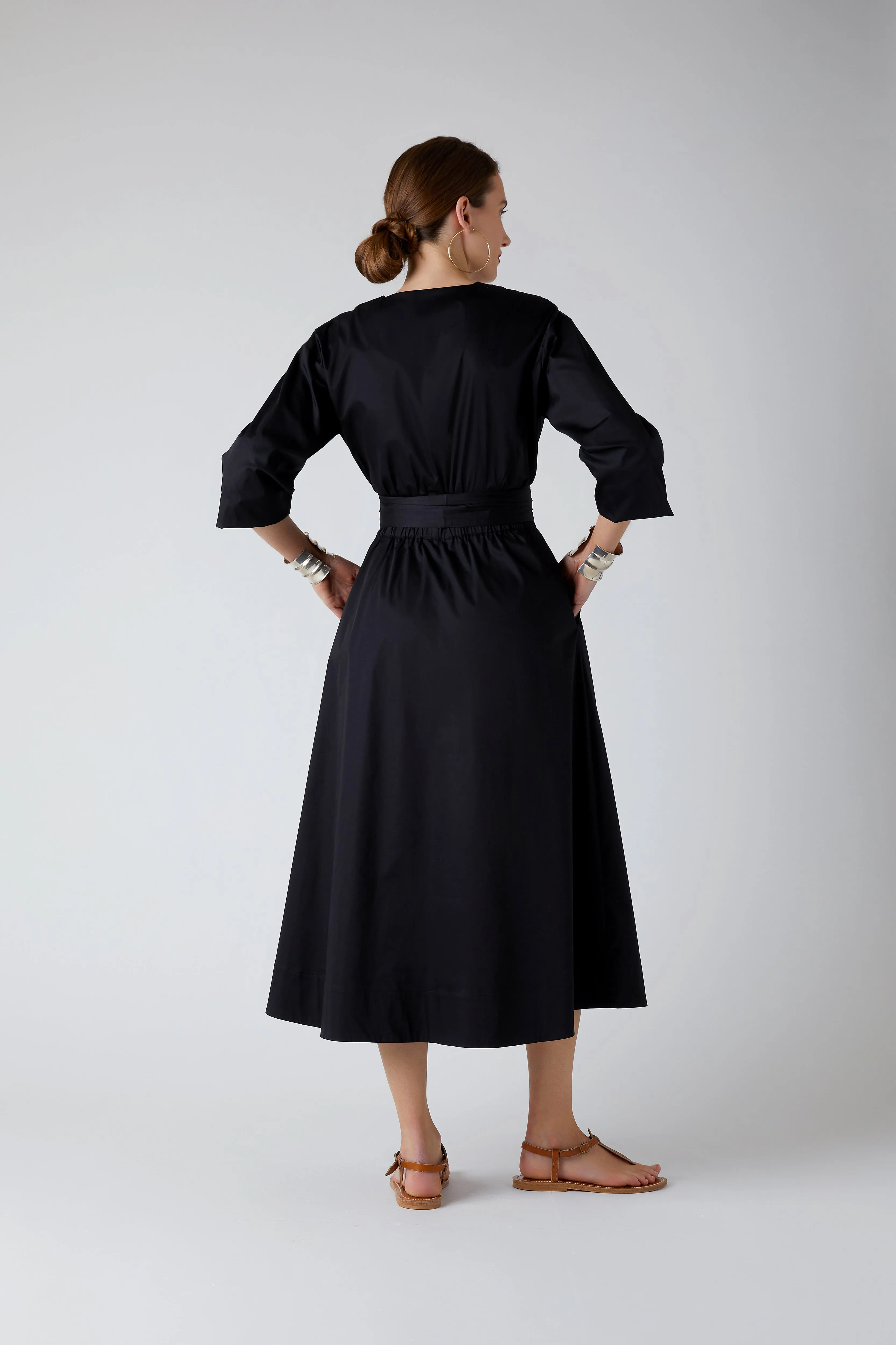 Connie Full Skirt Wrap Dress