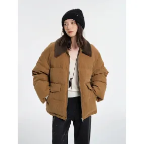 Corduroy Puffer Jacket