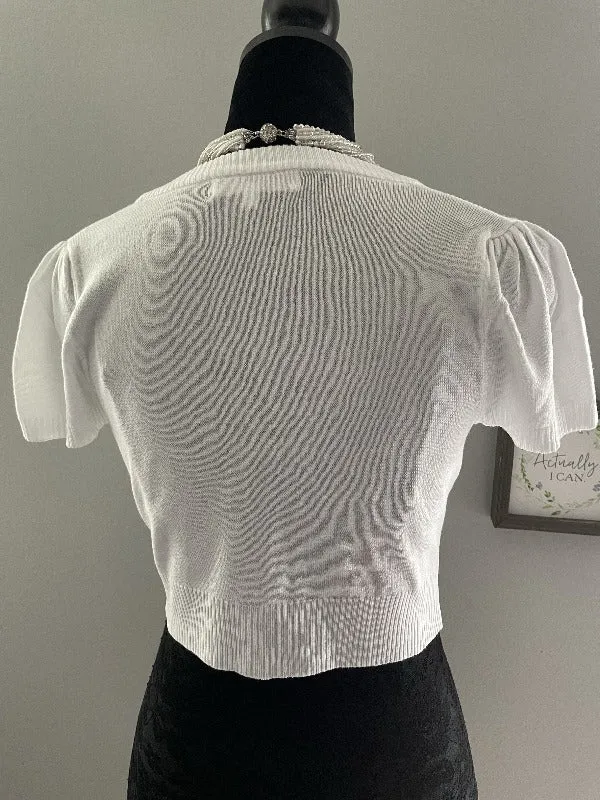Cropped Short Sleeve Cardi/Bolero