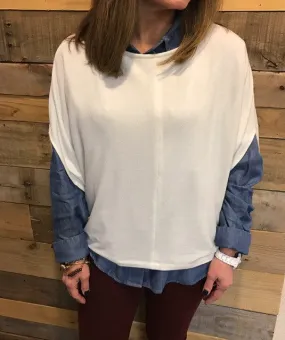 Cupcakes and Cashmere Ivory Poncho