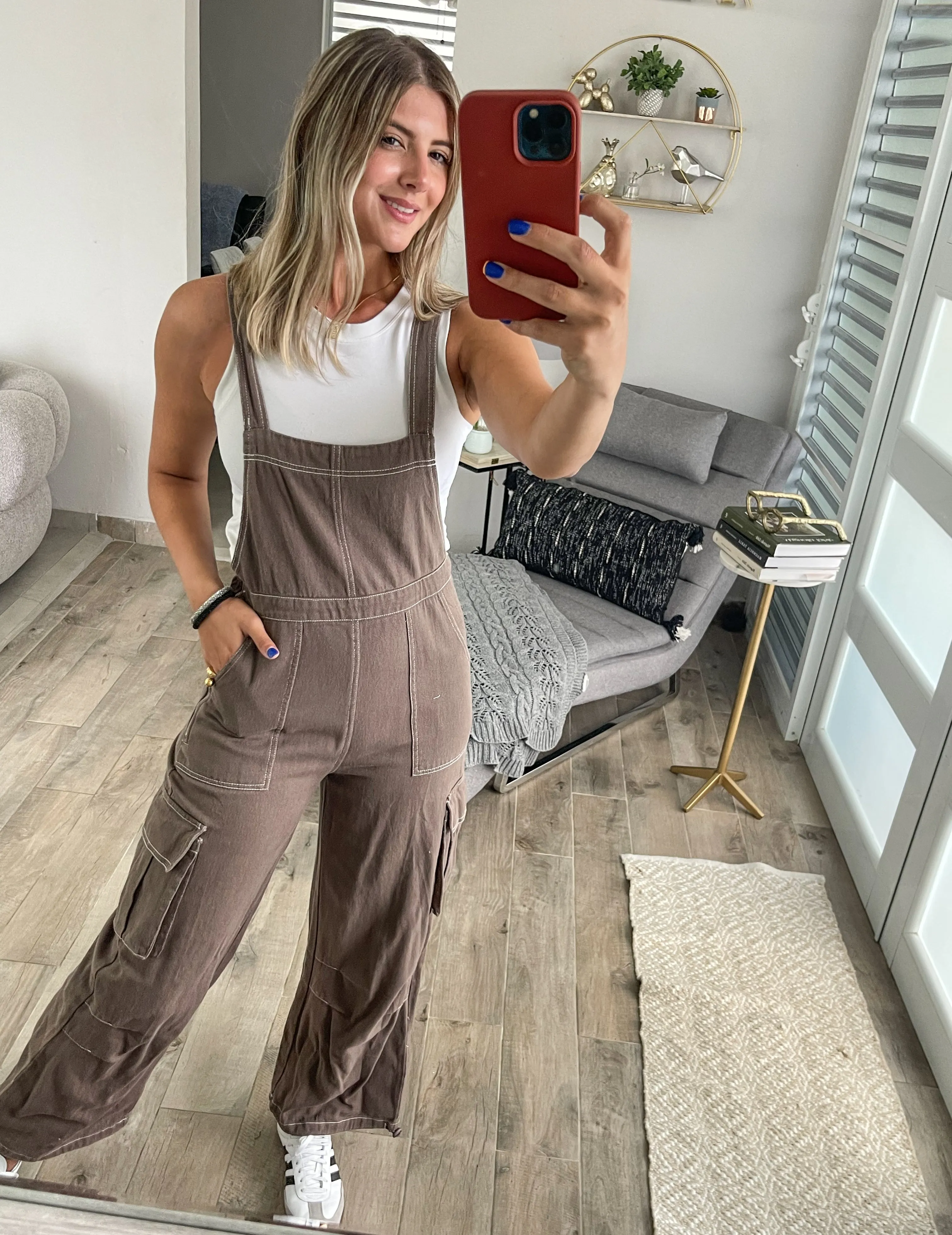 DARK MOCHA CARGO OVERALL