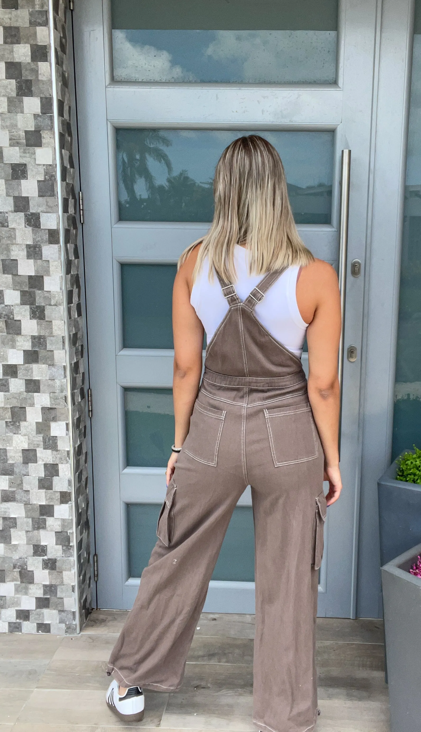 DARK MOCHA CARGO OVERALL