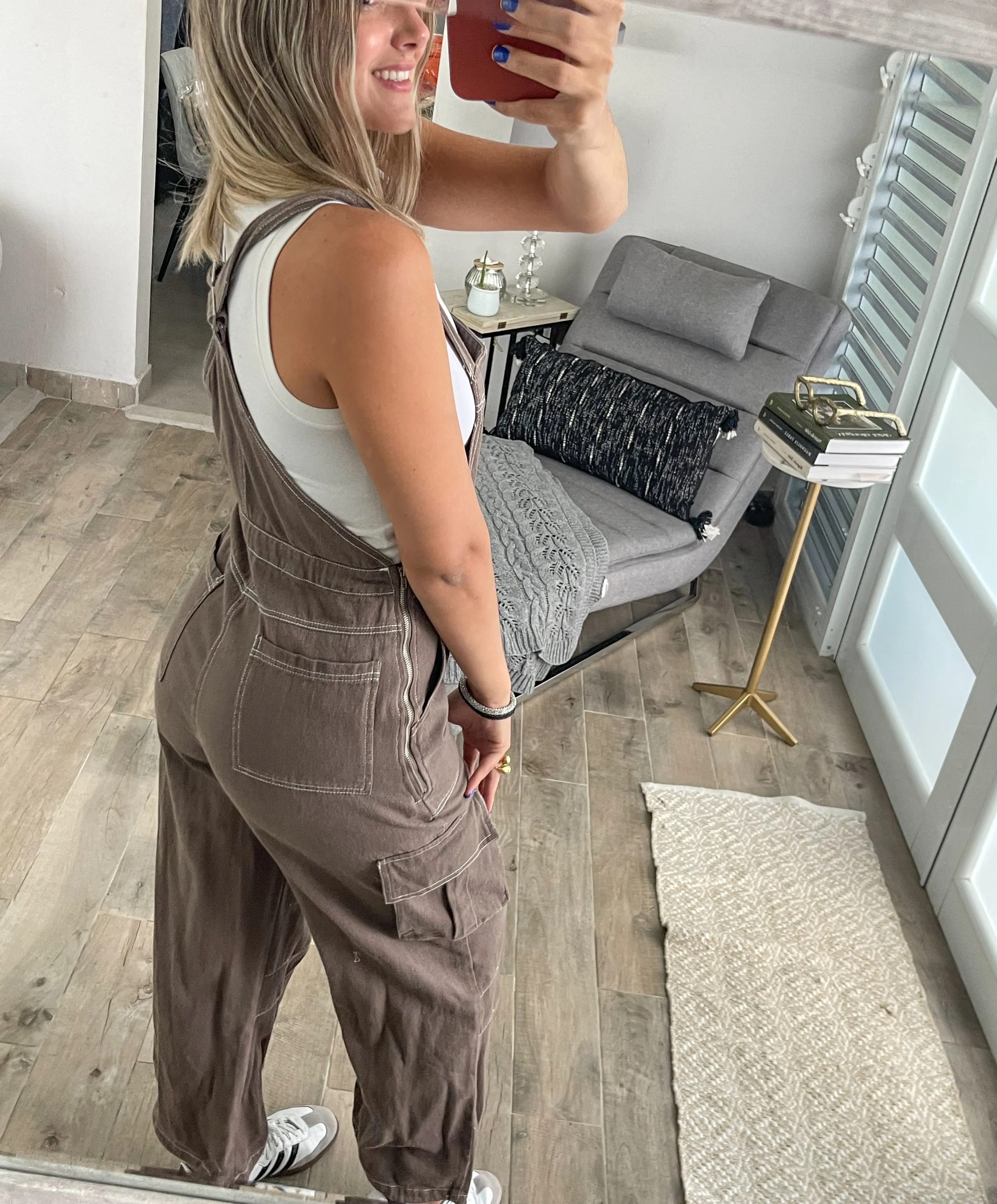 DARK MOCHA CARGO OVERALL