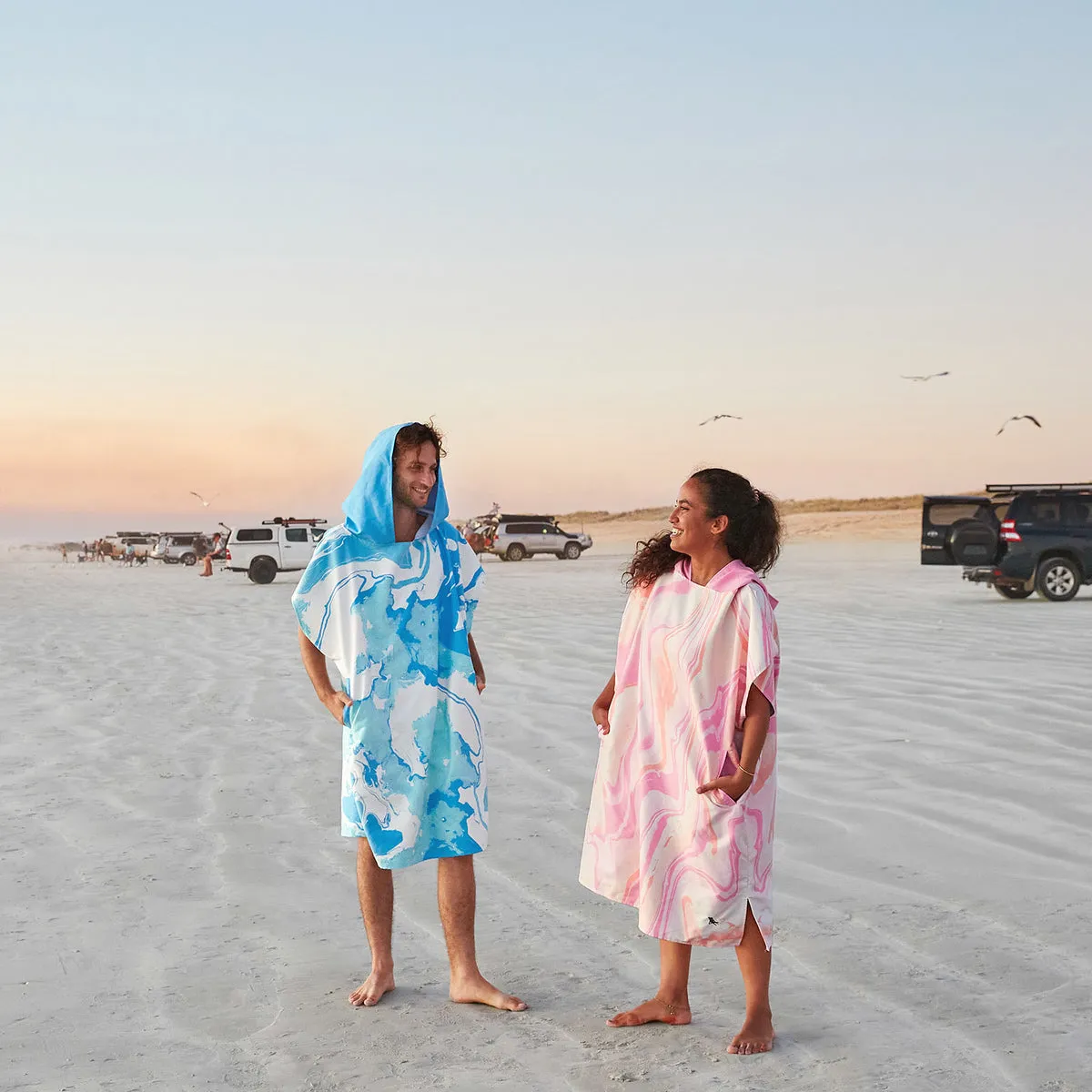 Dock & Bay Adult Poncho - Marble - Take A Dip - Outlet