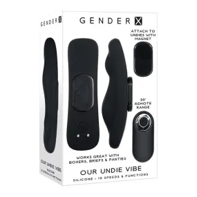 Evolved - Gender X Our Undie Vibe Remote Control Panty Vibrator (Black)