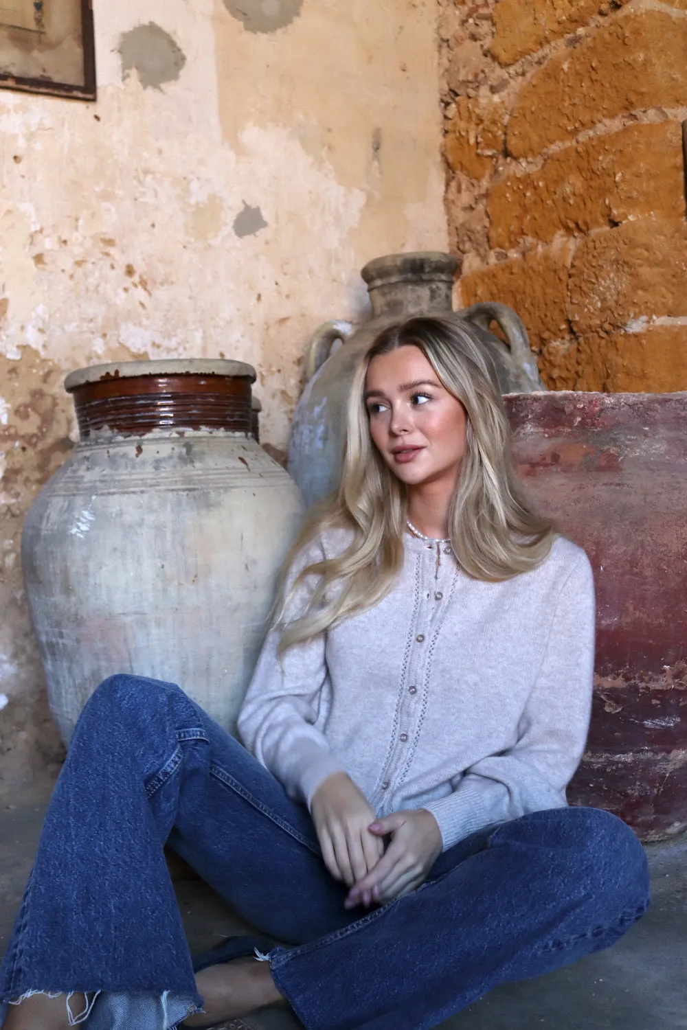 Faith Cardigan Sand