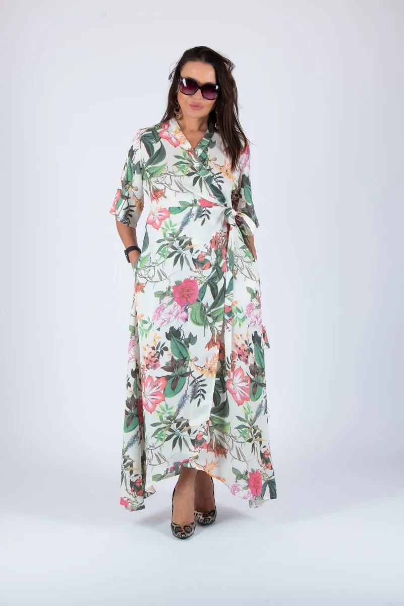Flax Wrap Dress VERONA SALE