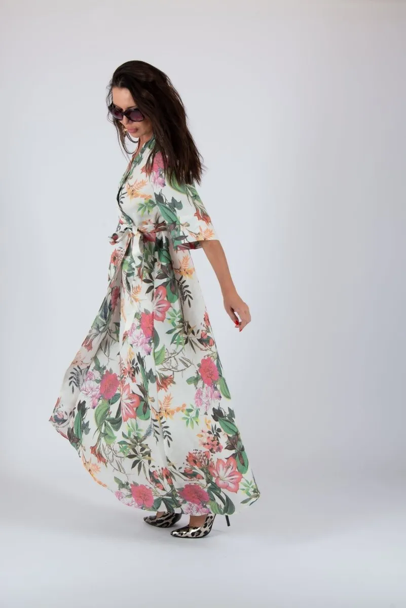 Flax Wrap Dress VERONA SALE