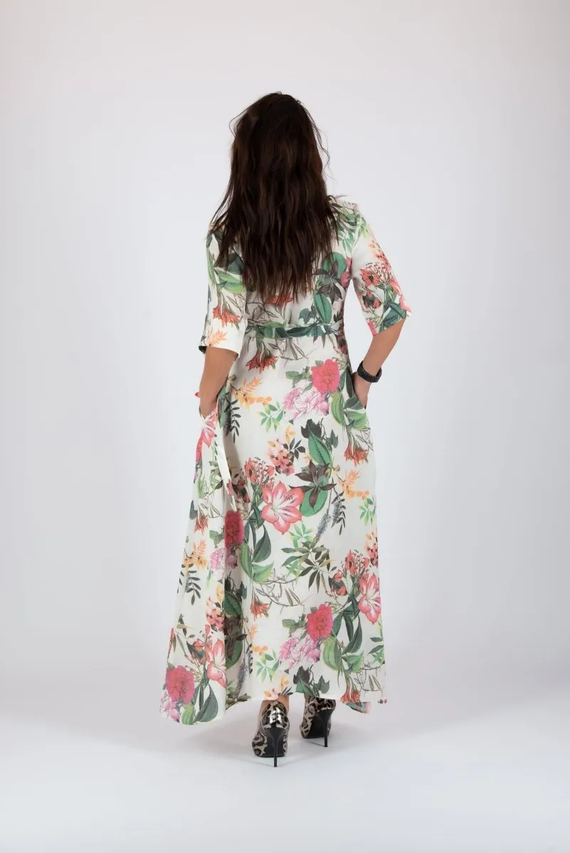 Flax Wrap Dress VERONA SALE