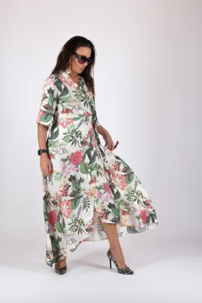 Flax Wrap Dress VERONA SALE