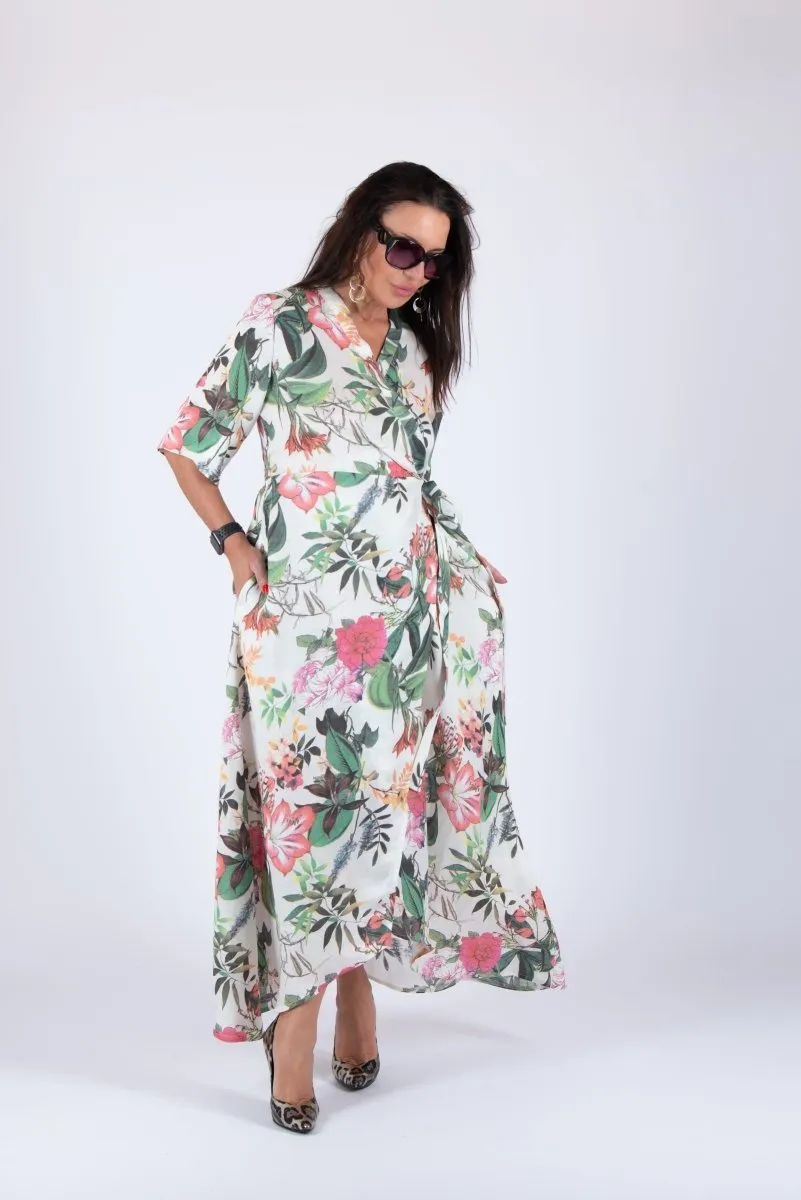 Flax Wrap Dress VERONA SALE
