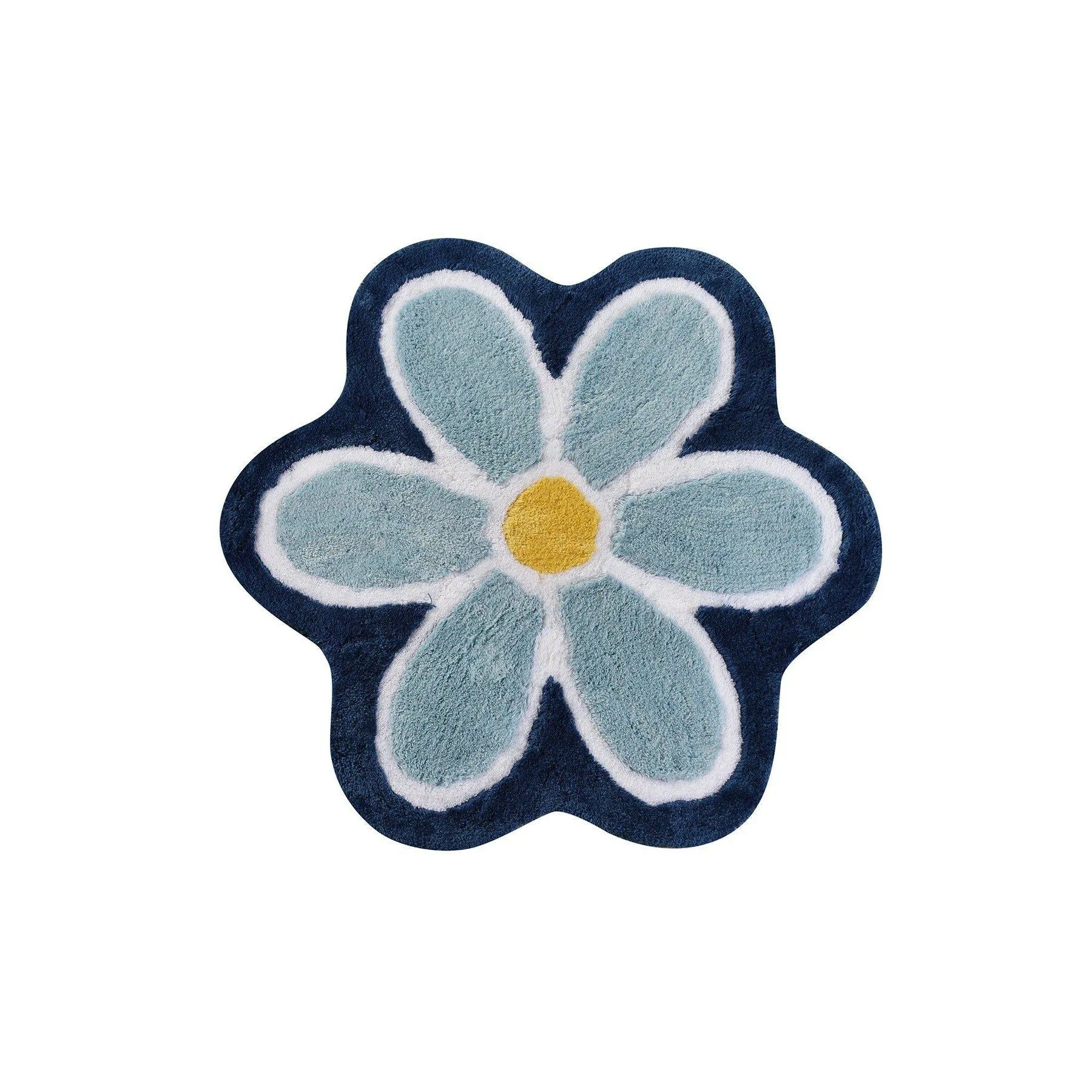Flower - Blue 5  Bath Mat