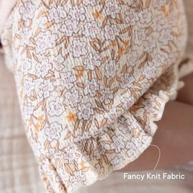 FLOWER FIELD - Allover Print "Fancy Fabric Knit" Jumpsuit