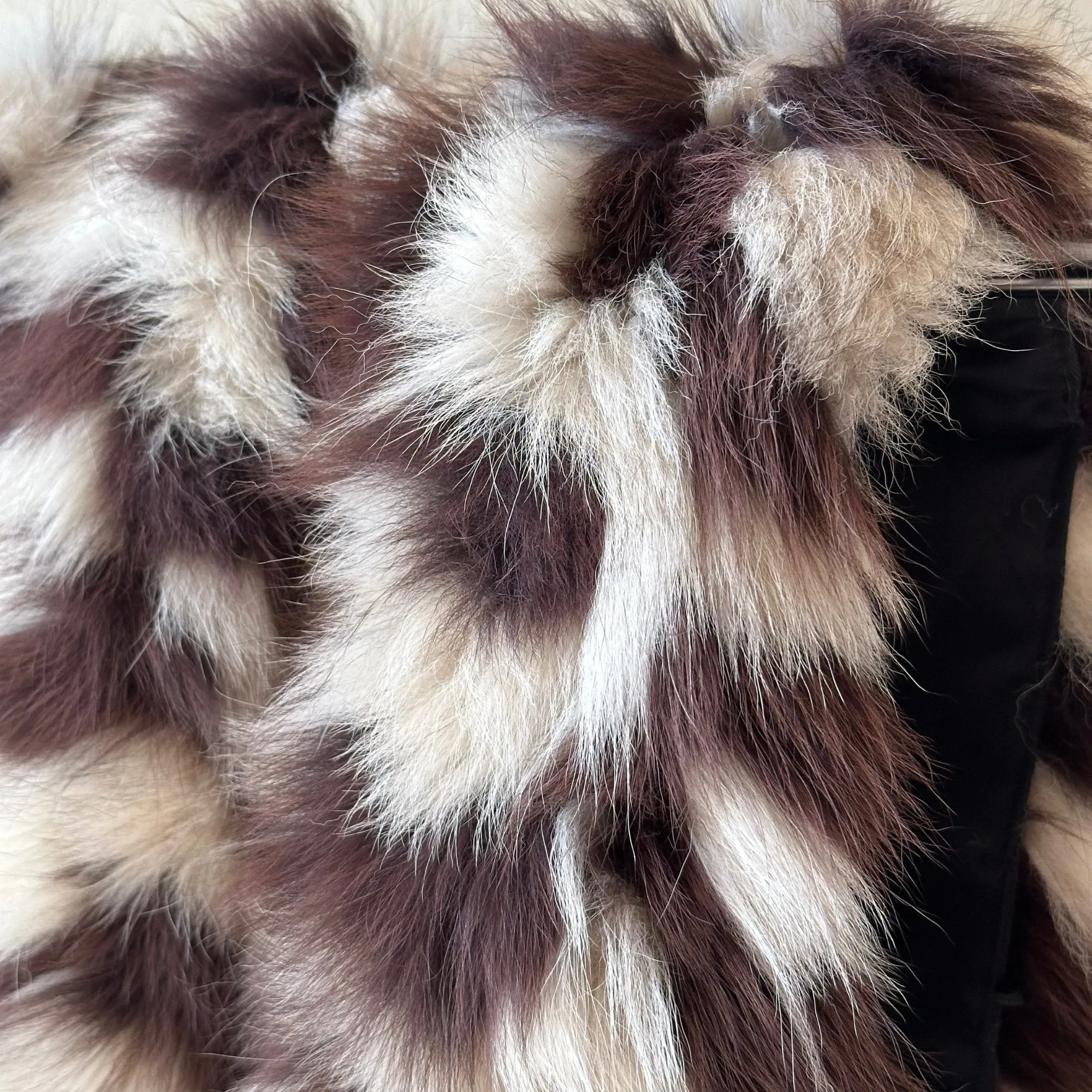 Fluffy Collar Fur Fox for winter coat parka hood 75 cm Mens and Womens