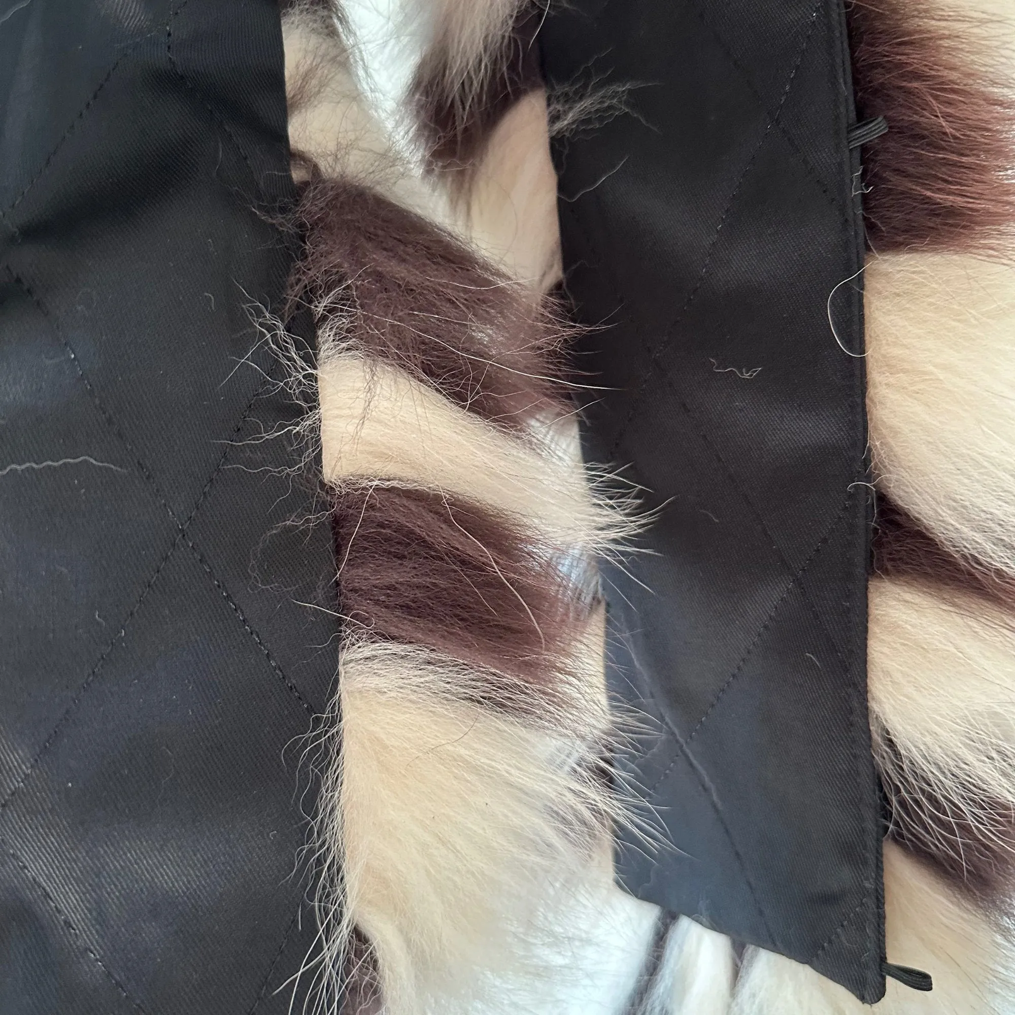 Fluffy Collar Fur Fox for winter coat parka hood 75 cm Mens and Womens